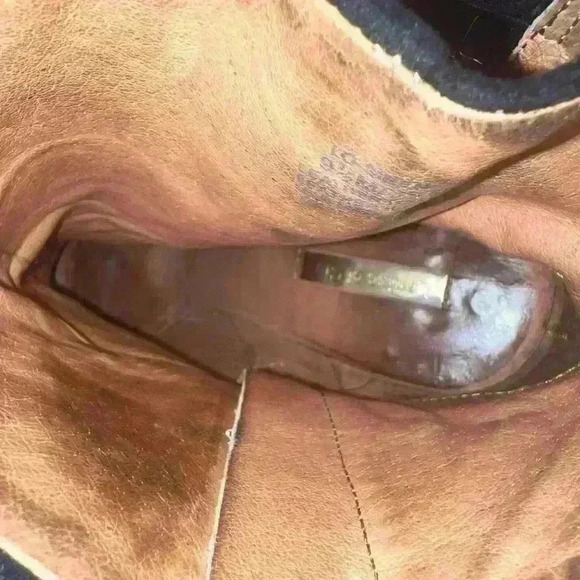 LOUISE ET CIE BUCKLE HIGH Cone HEEL Ankle BOOTIE Black Sz 9.5 Biker Mob Wife - Picture 7 of 7